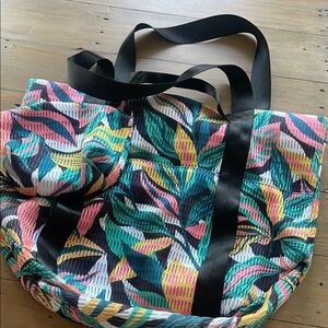 Tropical Print Tote Bag